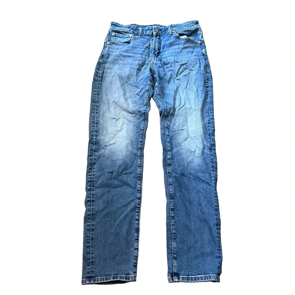 American Eagle AirFlex+ Athletic Fit Jeans Light Wash Blue Denim Mens 32x34